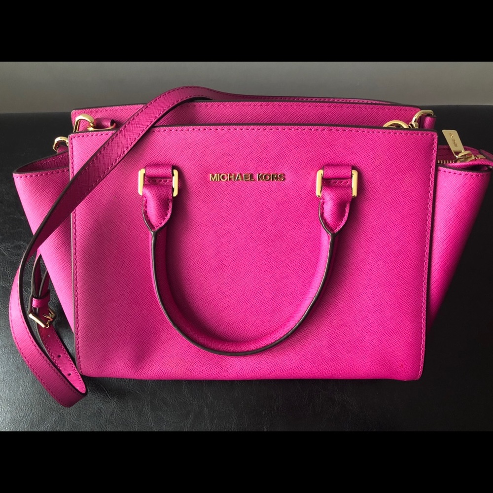Pink Michael Kors Medium Crossbody/Satchel Bag
